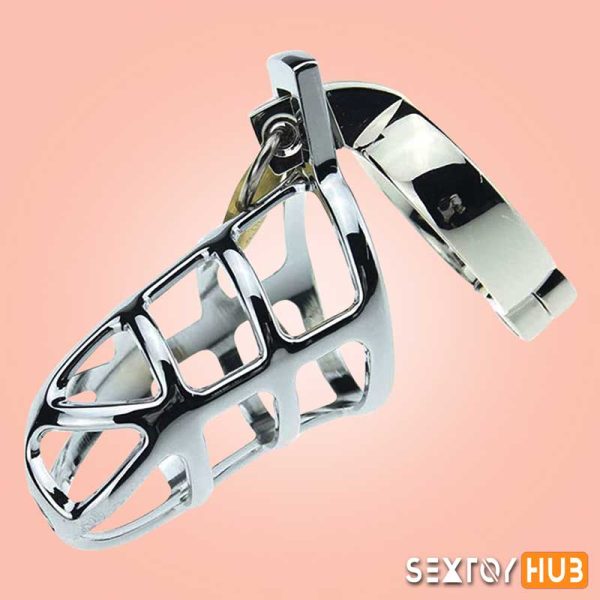 Chastity Steel Lock Device for Men BDSM-010